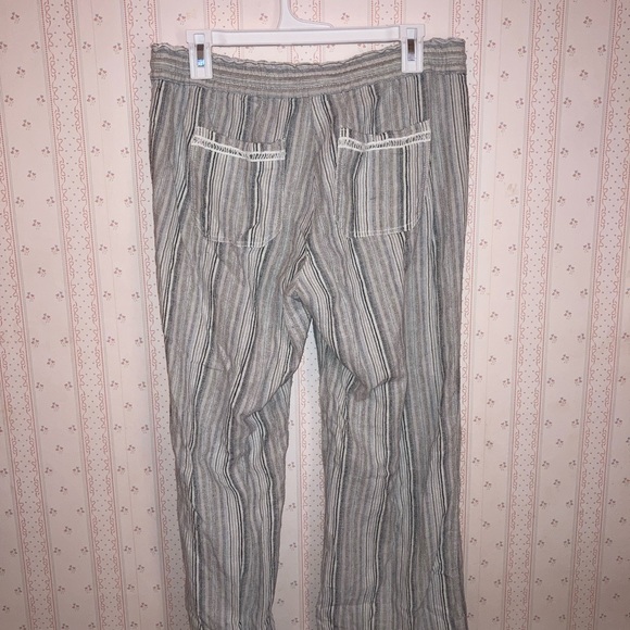 Cute striped linen pants! Size 11/30 - Picture 3 of 5